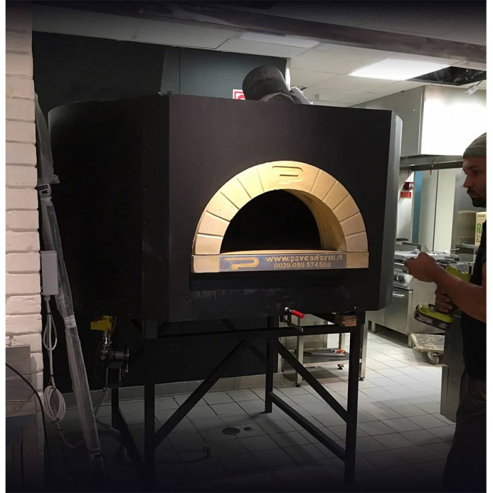 Gas Pizzaofen Pavesi RPM 140/160G | Backfläche statisch | Bis 12 Pizzen