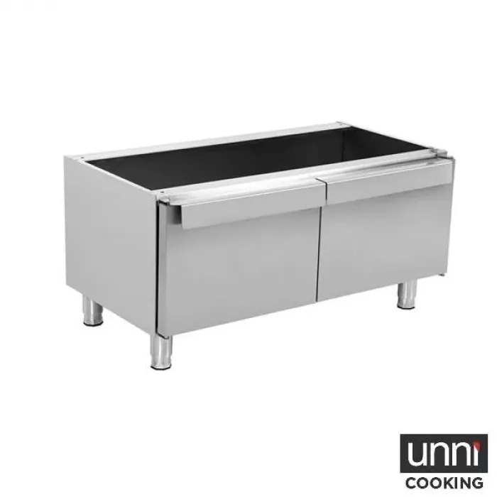 Untergestell 650-Kochlinie 1020x650xH560 mit Tür, montiert