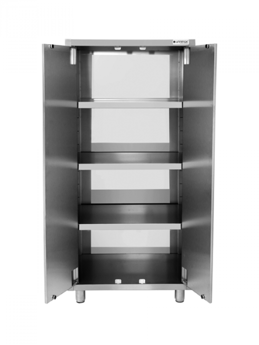 Geschirrschrank 800x600x1800mm 2 Drehtüren 3 Regalböden