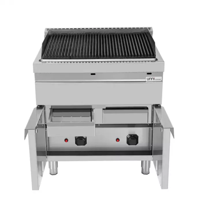 Gas-Wassergrill Vapor Grill 700 G70WG20-K Edelstahl, extra große Grillfläche