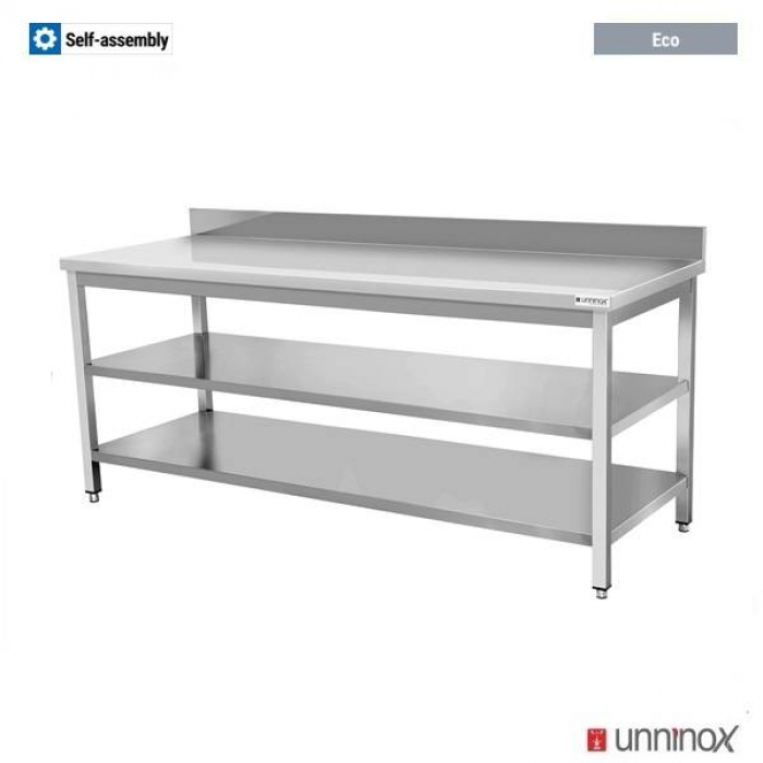 Arbeitstisch 1400x700 mm Doppelboden Aufsatz ECO 850 mm hoch