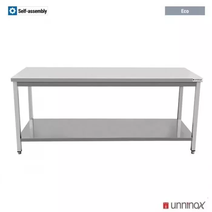 Arbeitstisch 700 ohne Aufsatz – 700x700x850 mm, ebene Fläche
