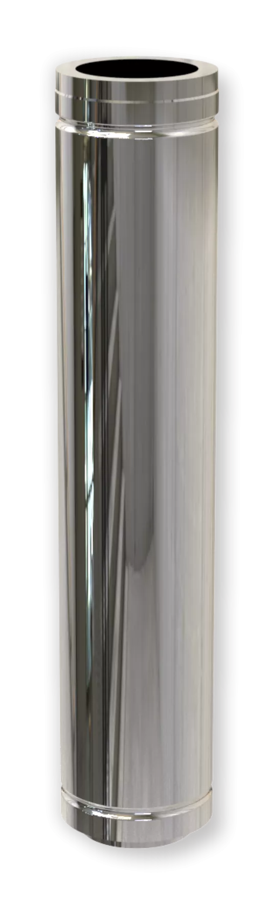 Längenelement doppelwandig 1000 mm Ø 130mm 