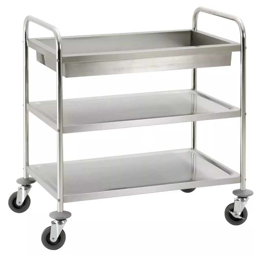 Servierwagen mit Abräummulde
