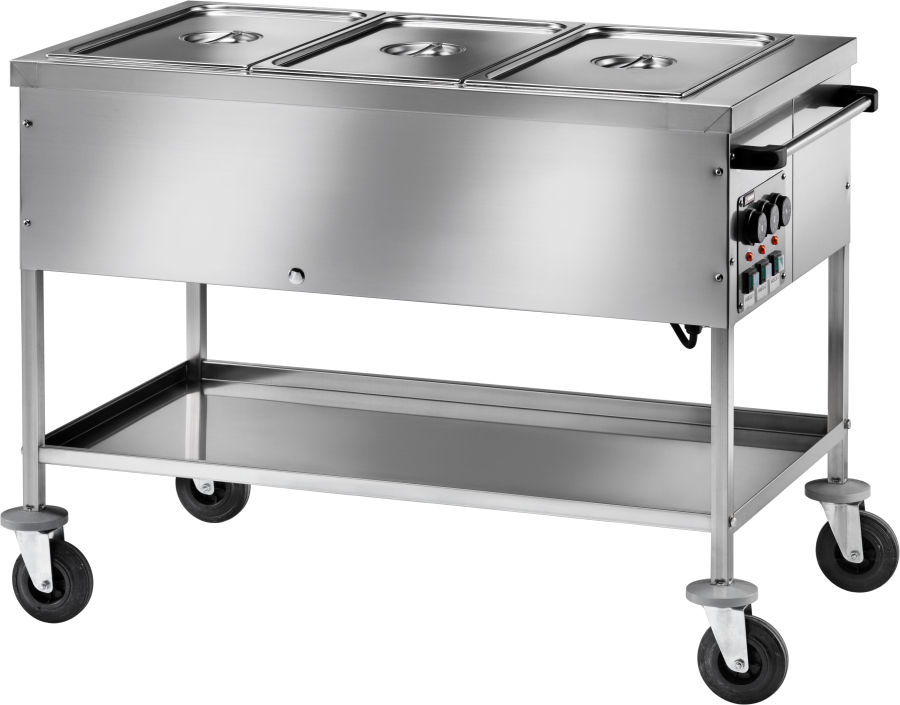 Voedseluitgiftewagen 3x 1/1 GN