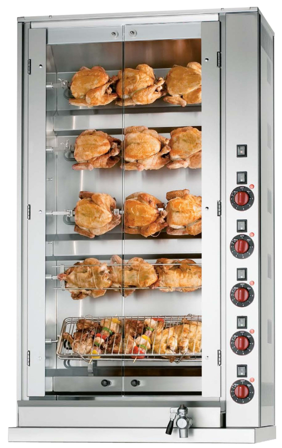 Neumärker kipgrill met 5 spiesen | 15 kippen