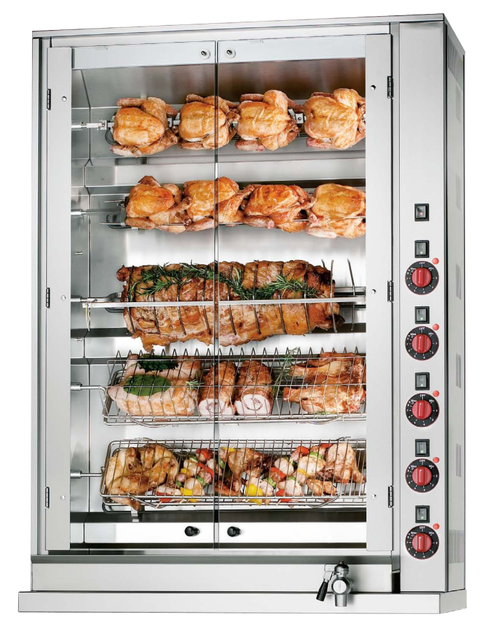 Neumärker kipgrill met 5 spiesen | 20 kippen