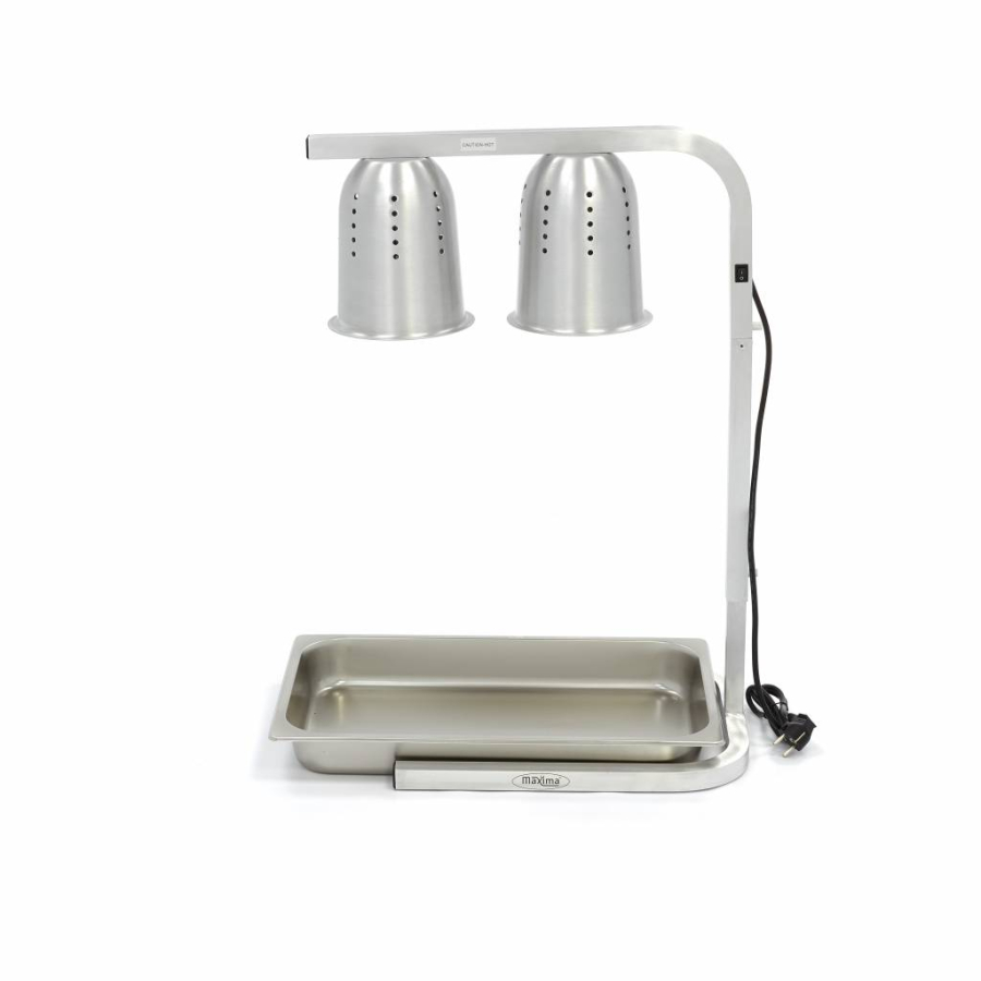 Verwarmingslamp - 2 lampen - inclusief 2 lampen en 1 x 1/1 GN-bak