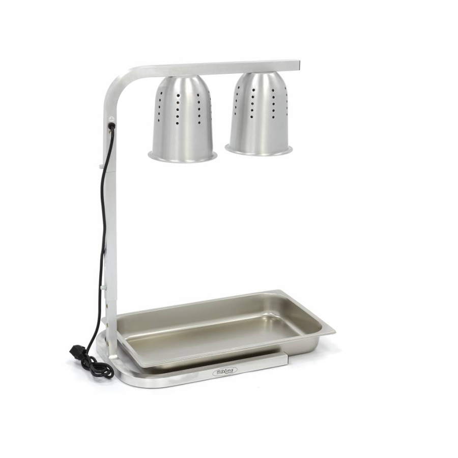 Verwarmingslamp - 2 lampen - inclusief 2 lampen en 1 x 1/1 GN-bak