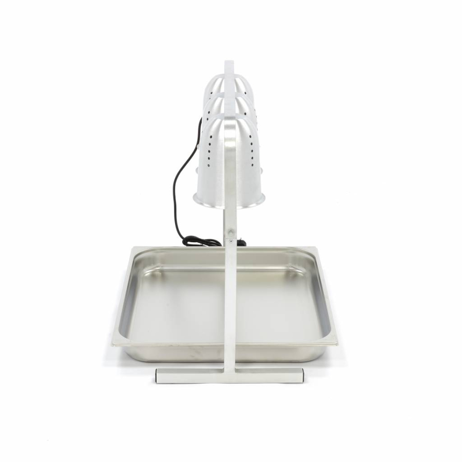 Verwarmingslamp - 3 lampen - inclusief 3 lampen en 1 x 1/2 GN container