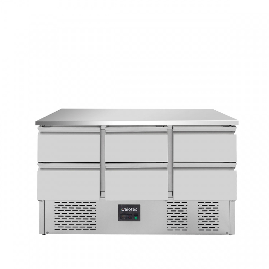Kühltisch Mini 700 3-fach mit 6 Schubladen - Gastro Kühlstation für die Gastronomie