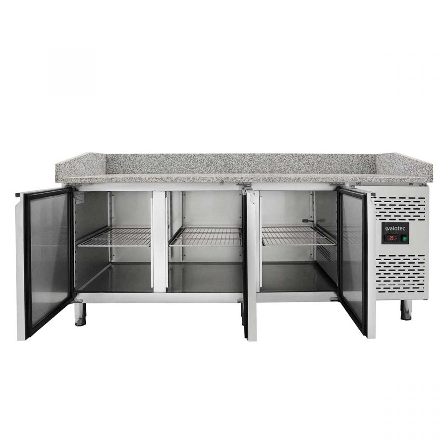 EASYLINE Pizzakühltisch 800 / 3-türig "grau"