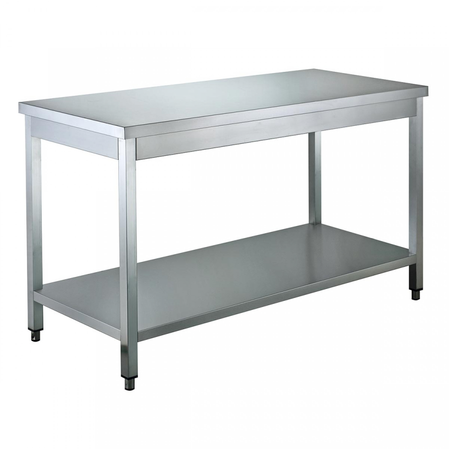 Arbeitstisch 600 Easyline mit Grundboden B 2000 - Gastrohot