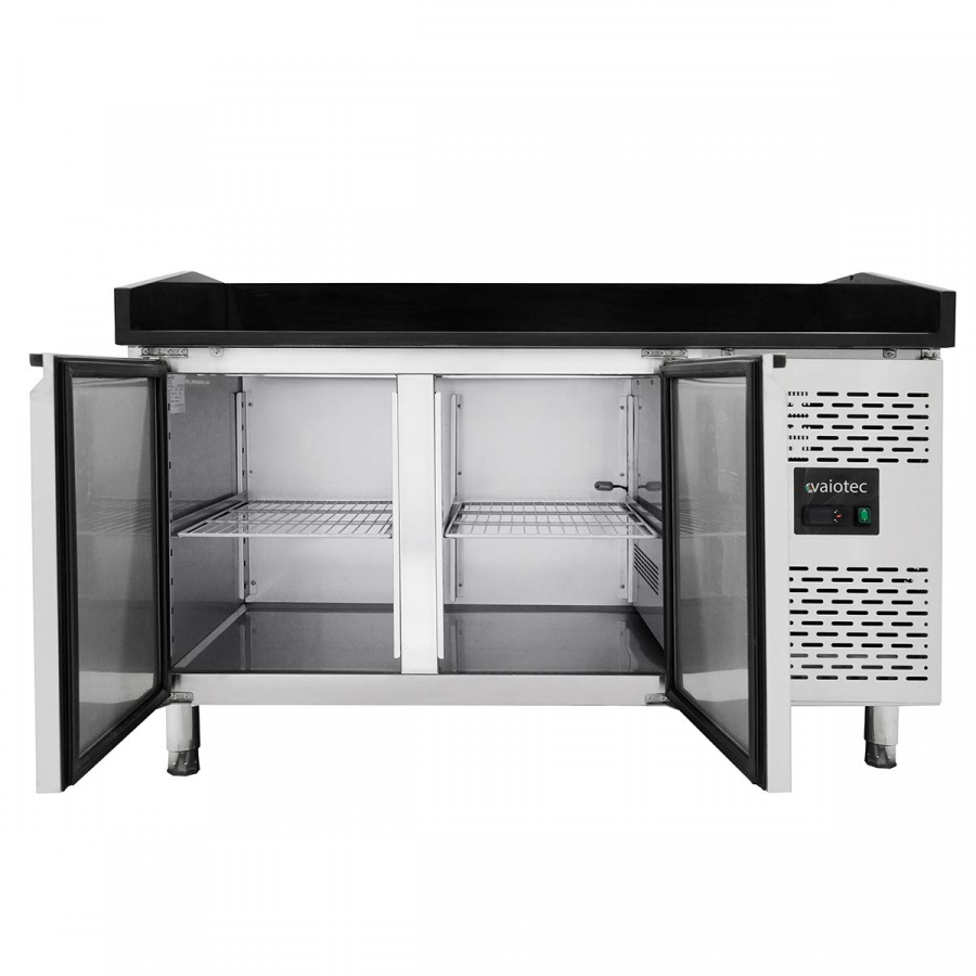 EASYLINE Pizzakühltisch 800 / 2-türig "schwarz"
