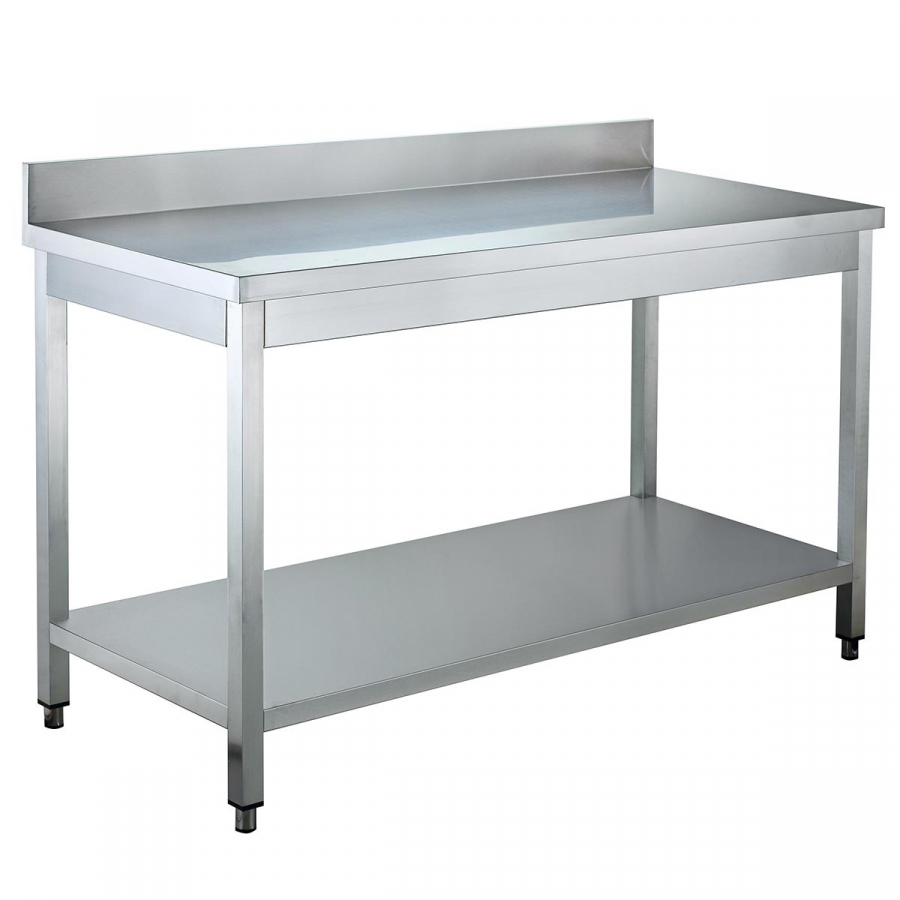 Arbeitstisch 700 mit Grundboden und Aufkantung - Easyline - B 700 - Gastrohot