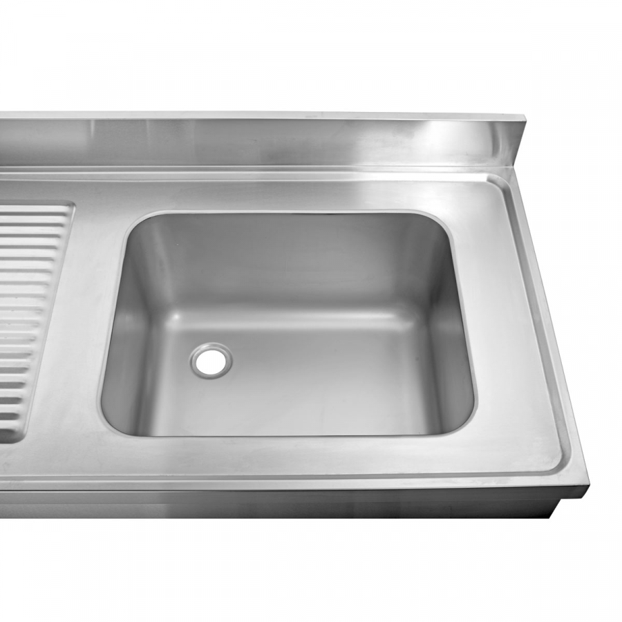 EASYLINE Spültisch 700 / 1 Becken rechts und Abtropffläche B:1200
