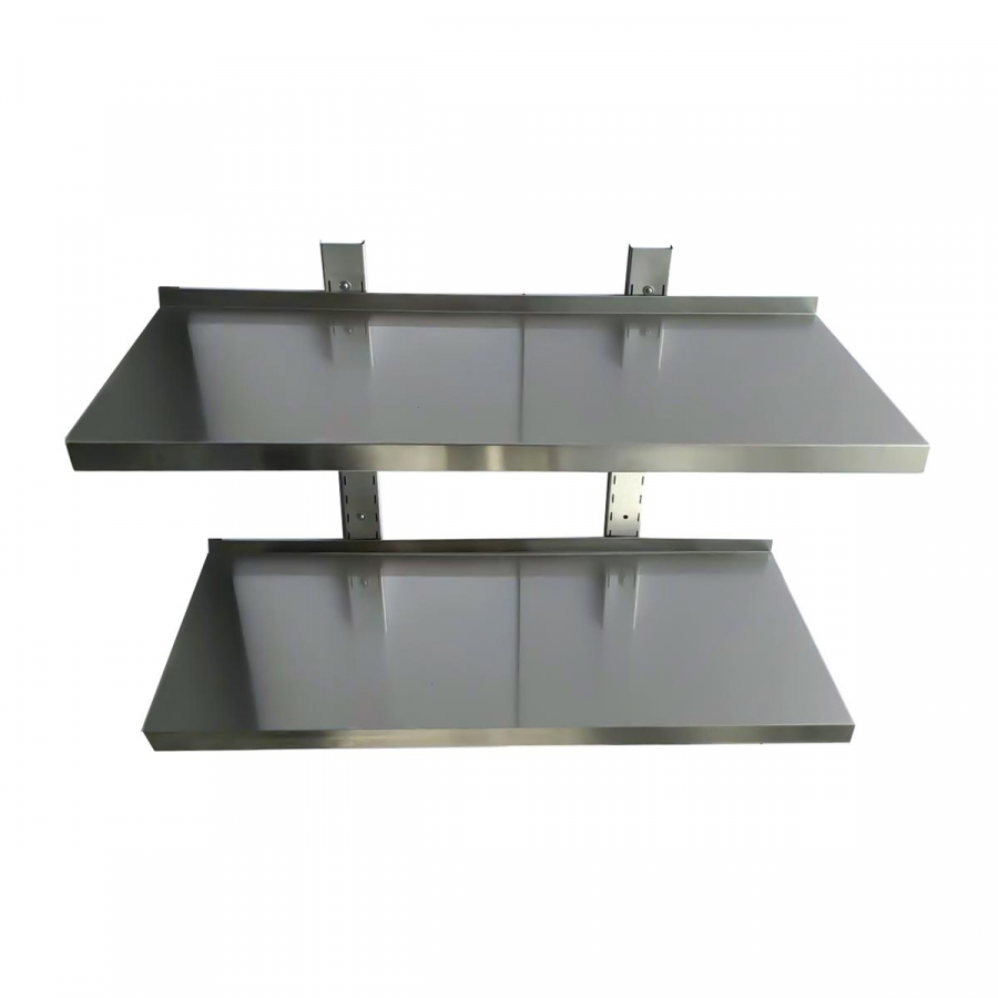 Wandbord 300 inkl. Konsolen zur Wandbefestigung - 2 Etagen - B 1800 - Gastrohot