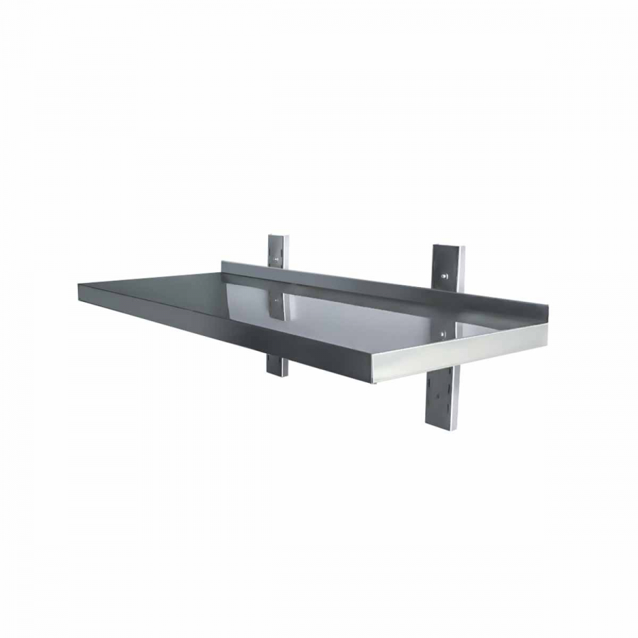 Wandbord 400 inkl. Konsolen zur Wandbefestigung - 1 Etage - B 800 - Gastrohot Wandbord 400 inkl. Konsolen zur Wandbefestigung - 1 Etage - B 800 - Gastrohot