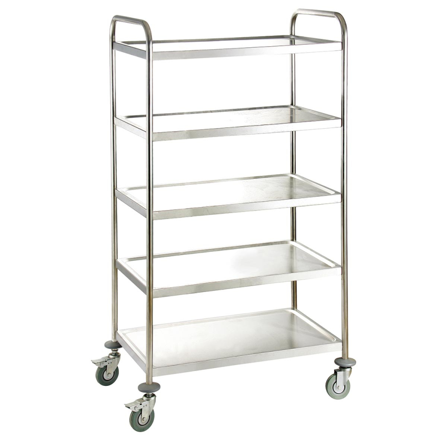 RVS serveerwagen 5 niveaus - Easyline - Gastrohot