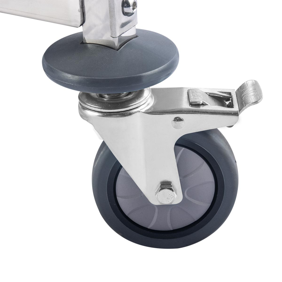 EASYLINE Serveertrolley RVS / 5 planken