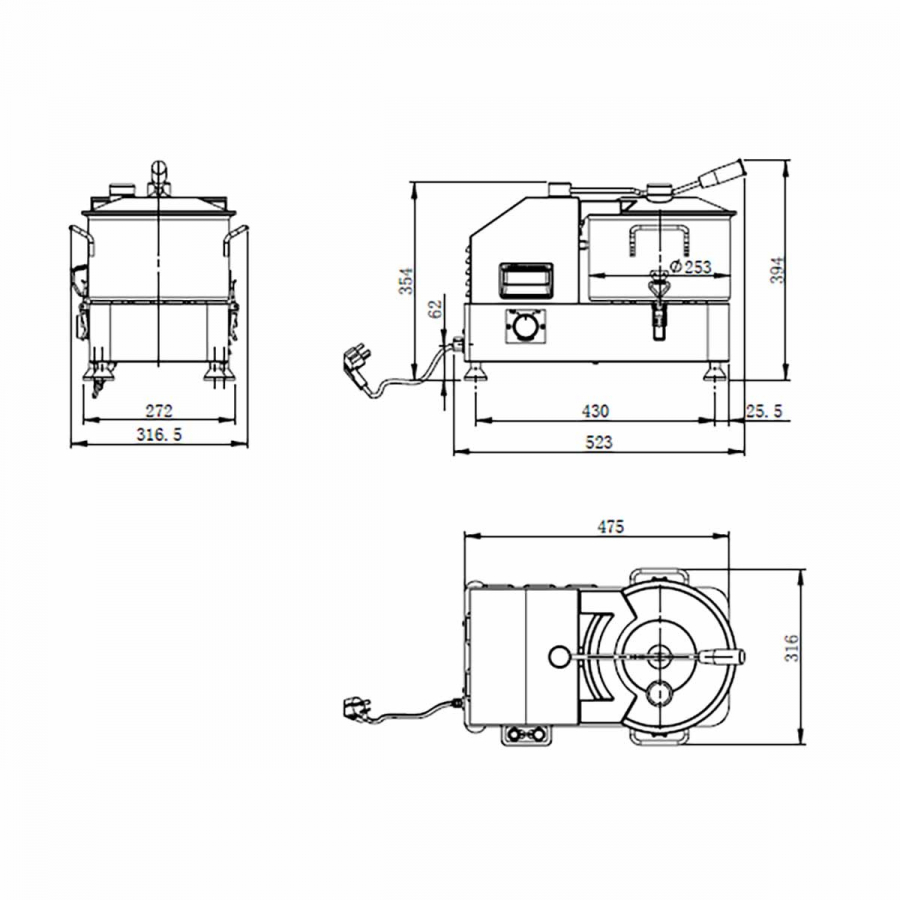 EASYLINE Cutter 6 Liter