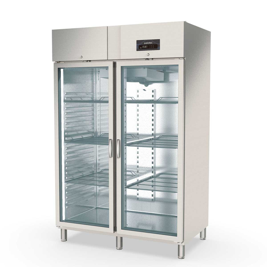 Koelkast 1400 2-deurs GN 2/1 glas - Topline - Gastrohot