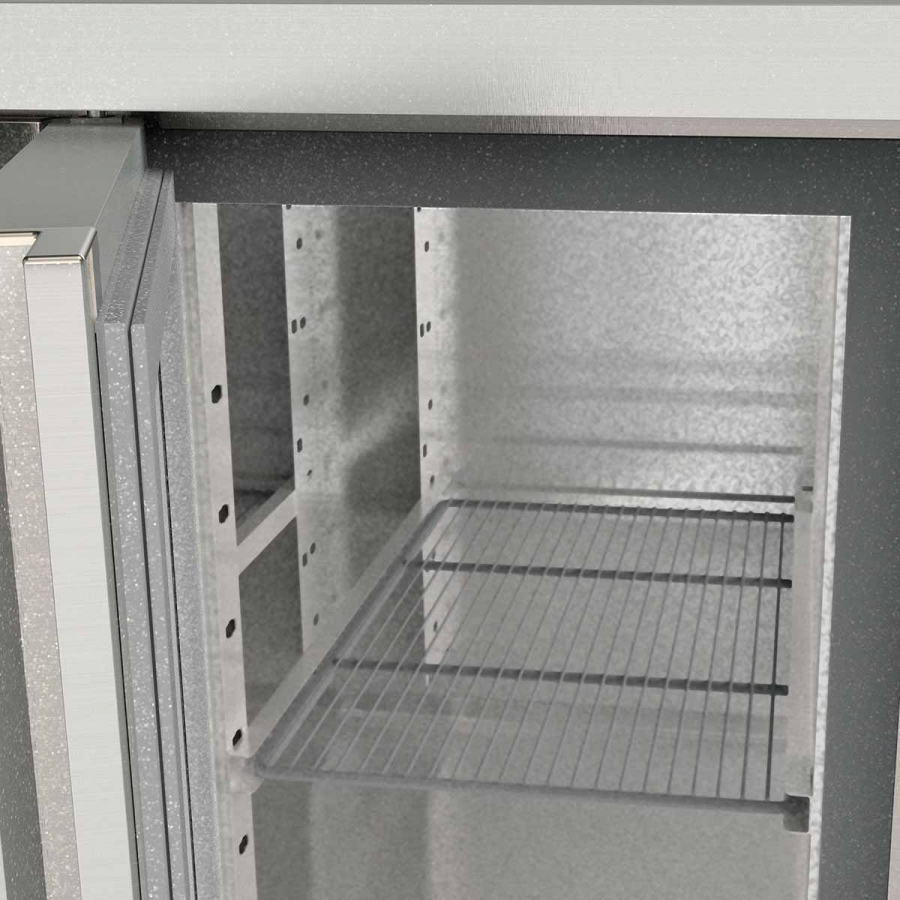 TOPLINE Kühltisch 700 / 2-fach GN1/1 mit 2 Türen