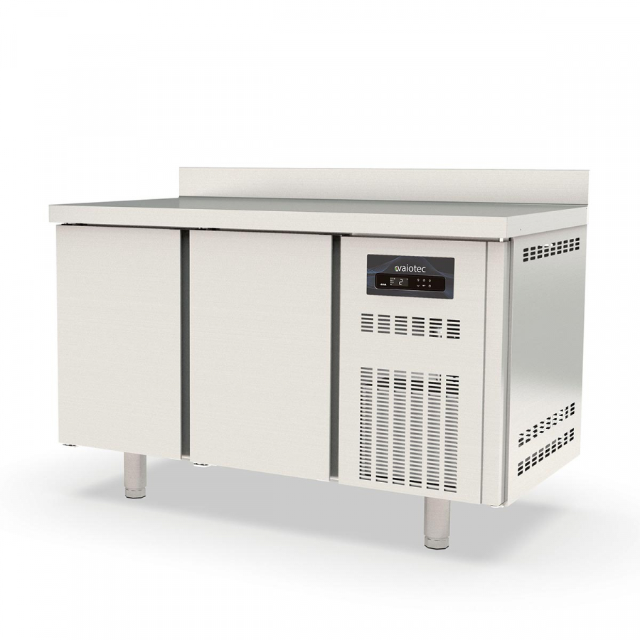 Kühltisch 700 2-fach GN1/1 mit 2 Türen und Aufkantung - Gastrohot