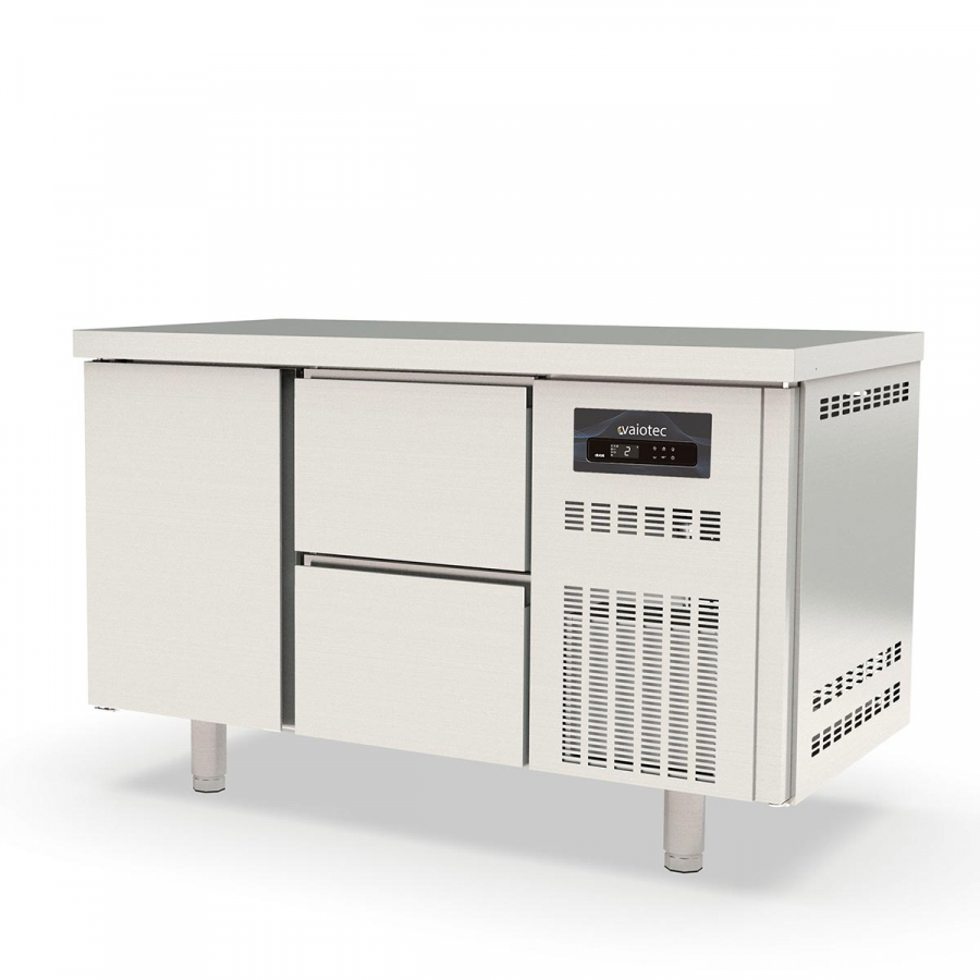 Kühltisch 700 2-fach GN1/1 mit 2 Schubladen und 1 Tür - Gastrohot