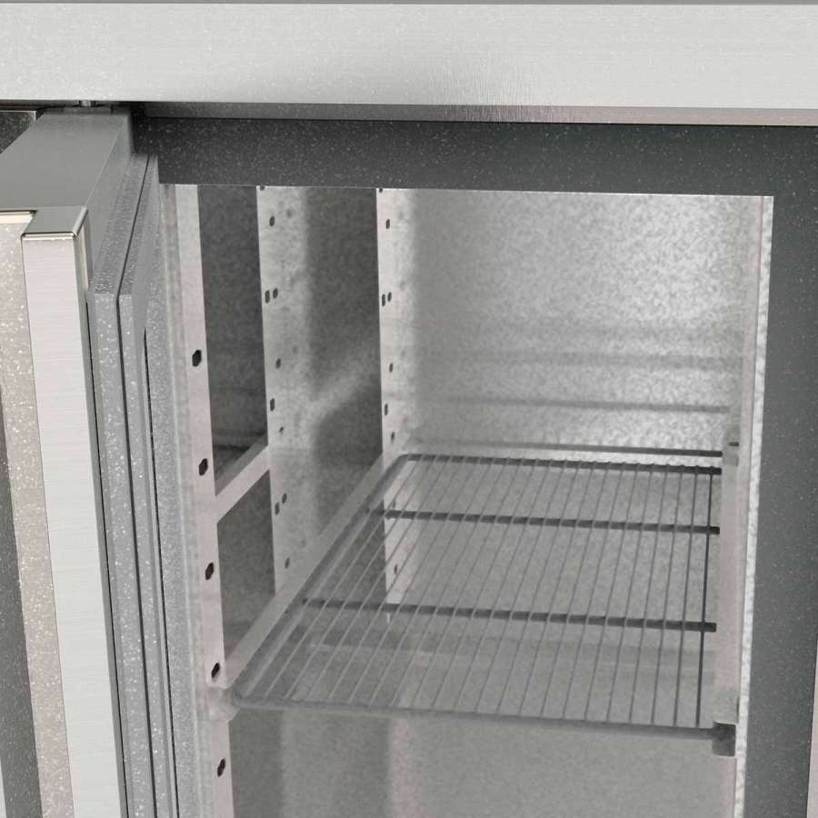 TOPLINE Koeltafel 700 / 4-voudige GN1/1 met 4 laden / 2 deuren