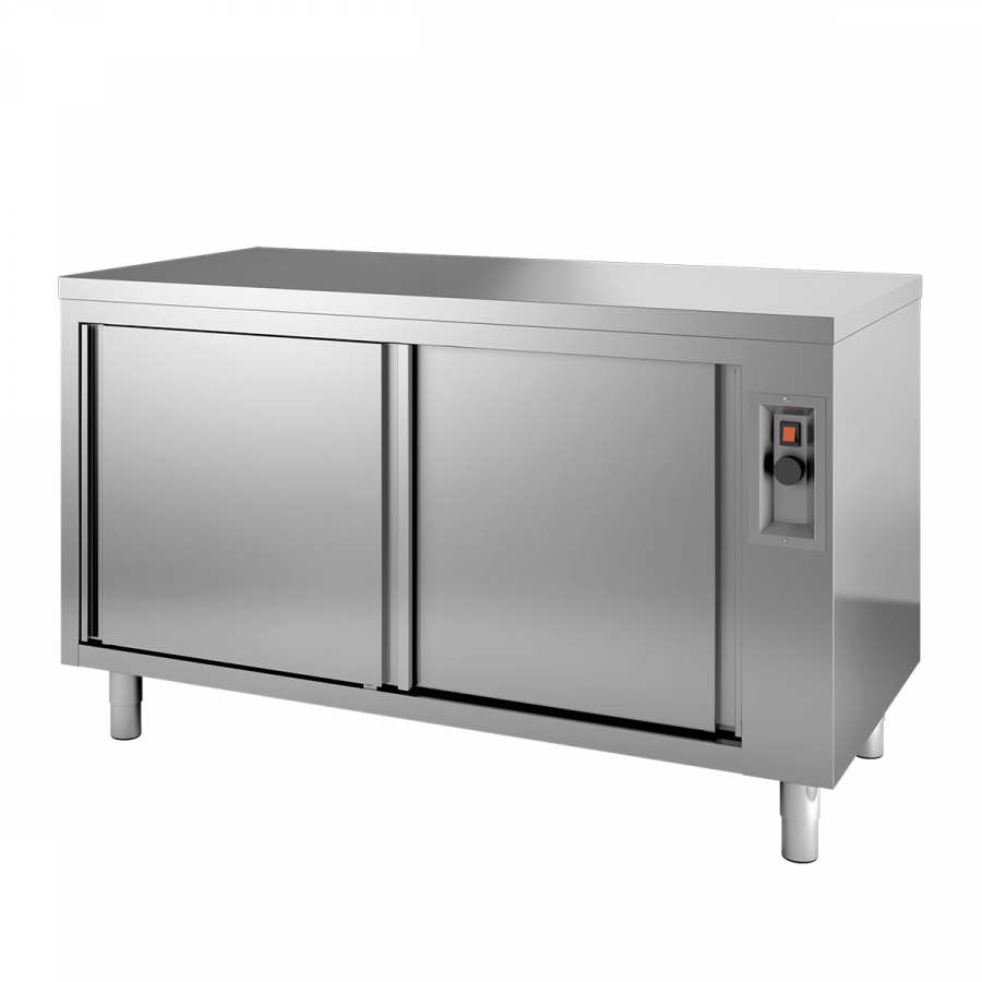 Wärmeschrank Topline mit 2 Schiebetüren - 1600 mm Breite - Gastrohot
