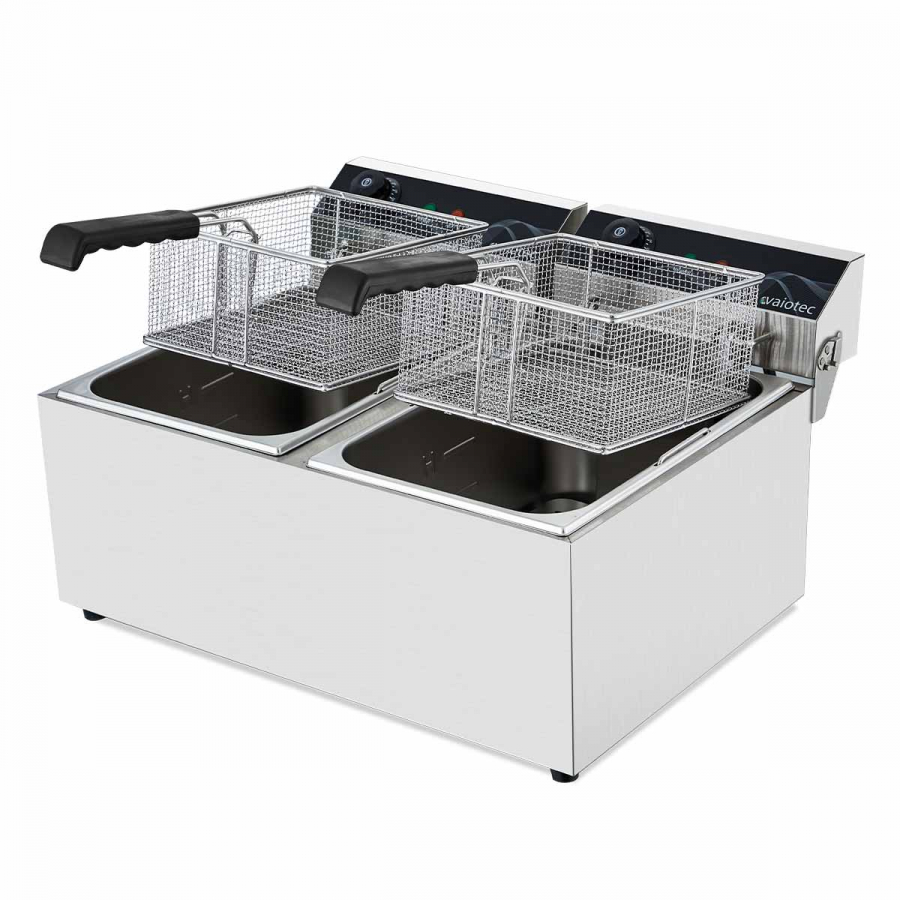 EASYLINE Elektro Fritteuse 2 Becken 17+17 Liter