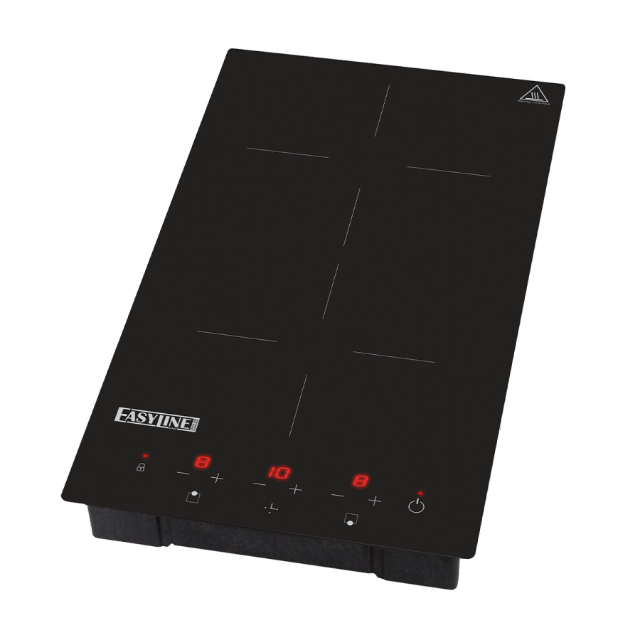 Inductiekookplaat 2 platen Ø 190 mm 1.8/1.3 kW - Gastrohot