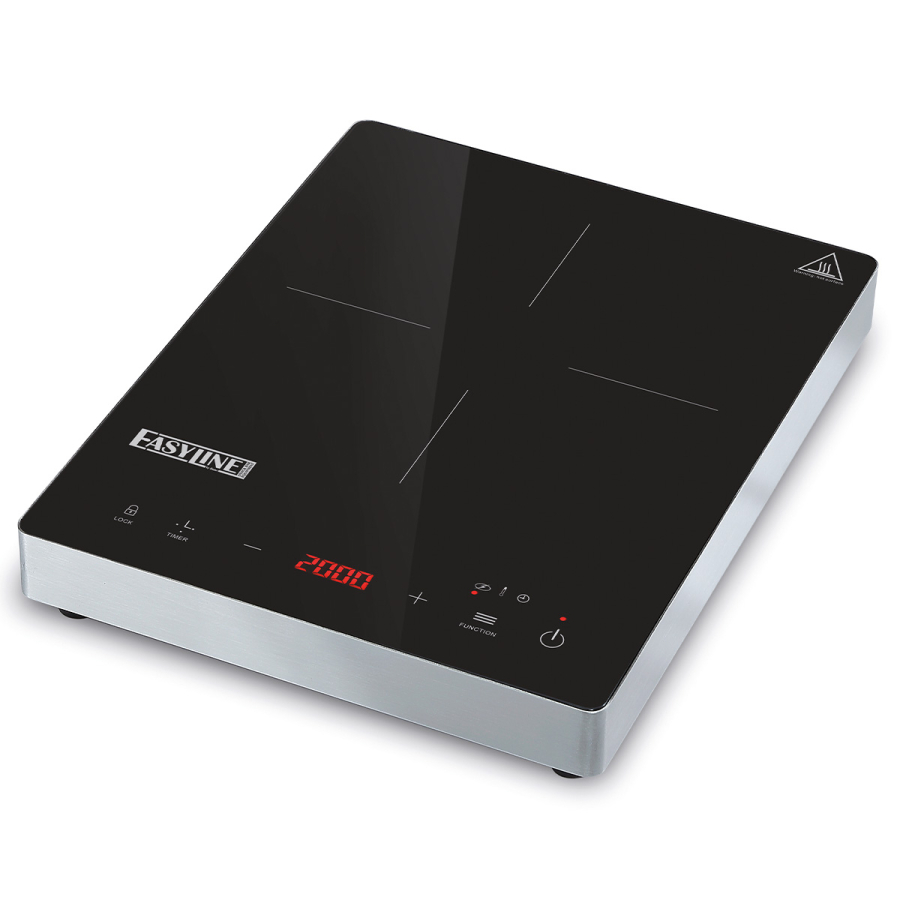 Inductiekookplaat 1 plaat Ø 120-240 mm 2 kW - Easyline