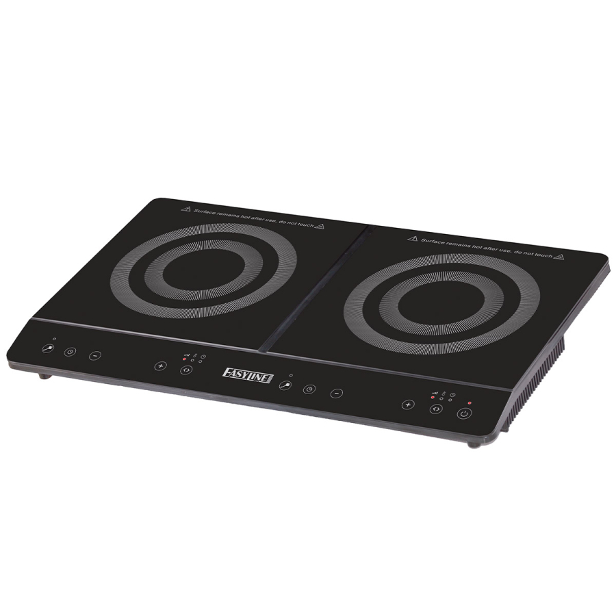 Inductiekookplaat met 2 platen Ø 255 mm 1.8/1.7 kW - Gastrohot