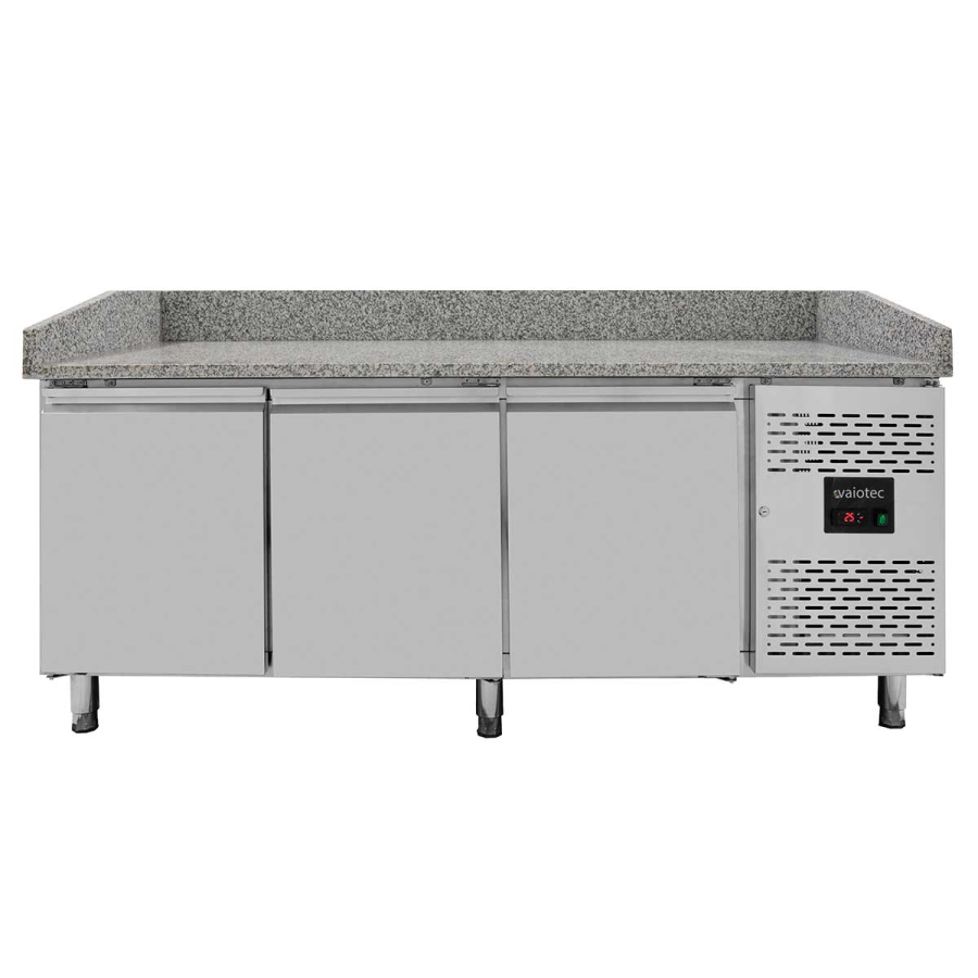 EASYLINE Pizzakühltisch 800 / 3-türig "grijs" inclusief koelopzet GN1/3