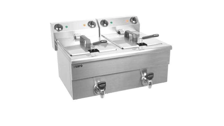 Fritteuse 2x 3.25 kW 2x 10 L | B 600 x L 525 x H 345 mm