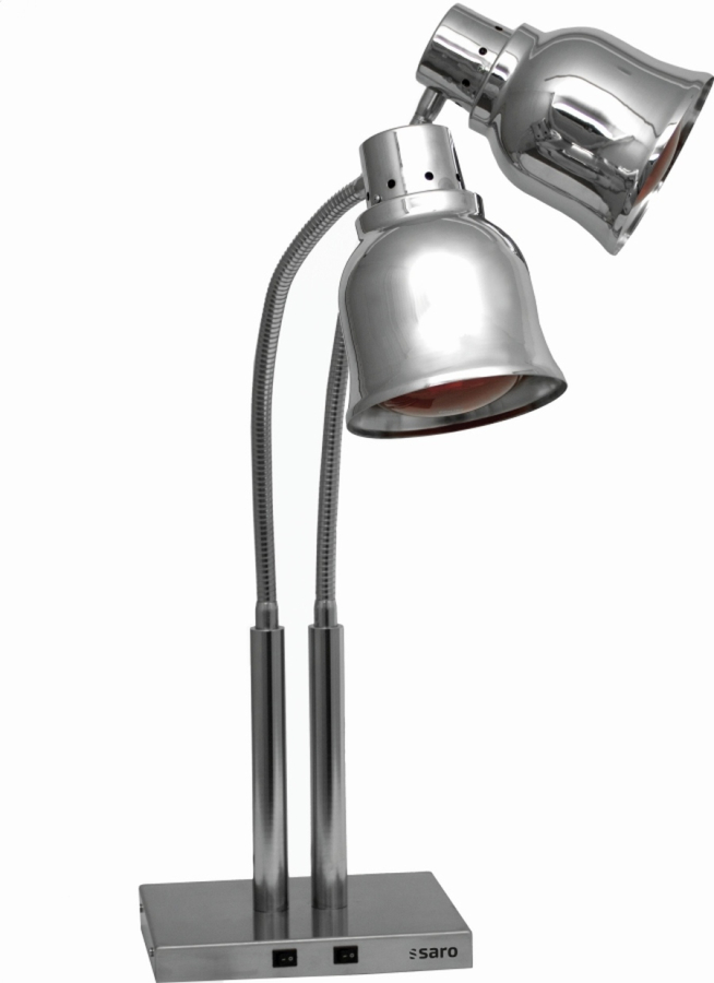 Warmhoudlamp 2 infraroodlamp rood