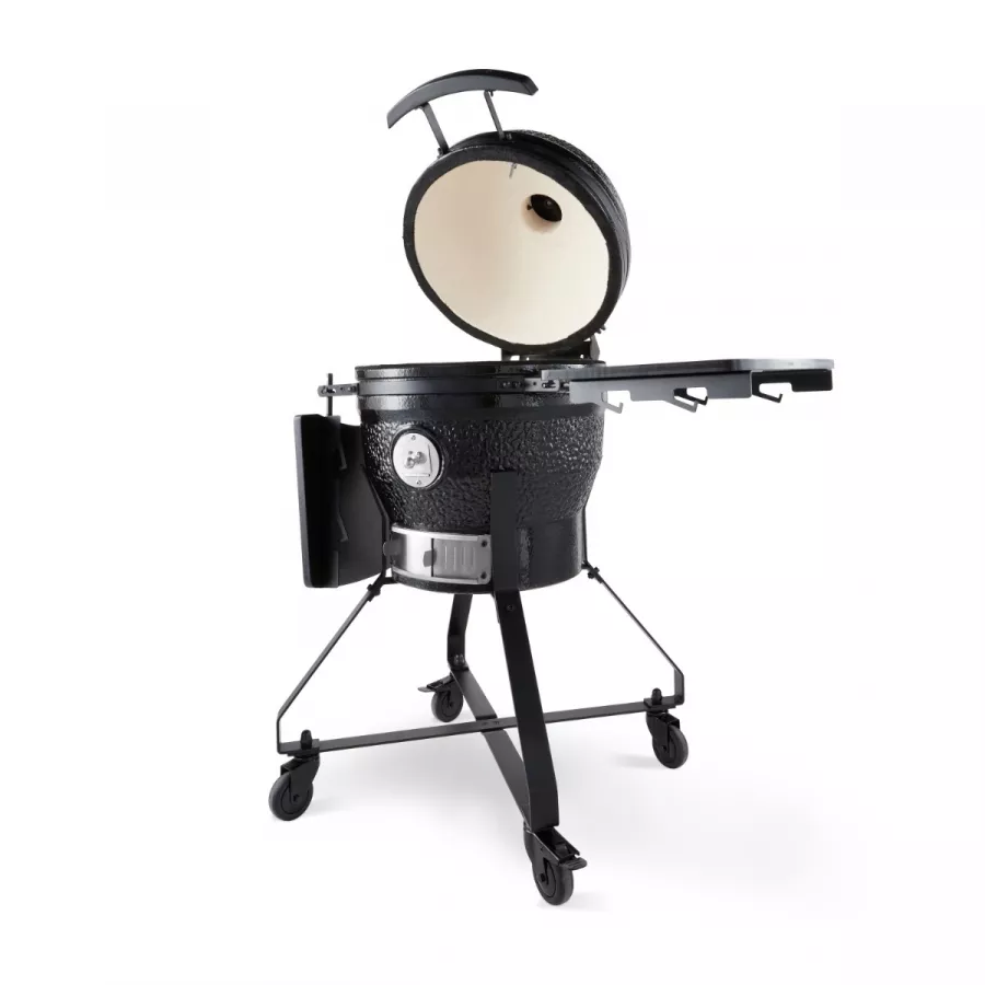 Premium Kamado BBQ 18 Zoll Ø 46cm - Hochwertiger Keramikgrill für perfektes Grillen und Smoken