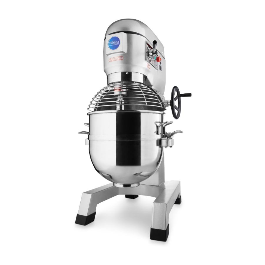 Planetaire mixer 60L tot 30kg deeg 3 snelheden - Hoogwaardige keukenmachine voor bakkerijen en horeca