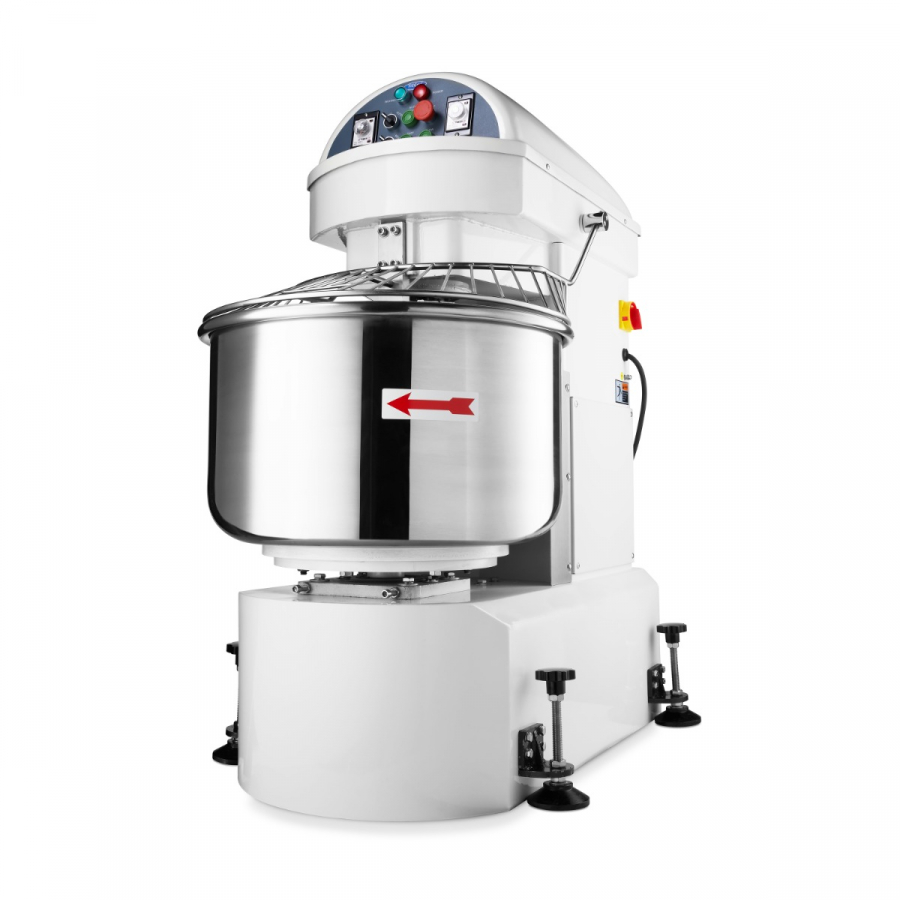 Teigknetmaschine 130L 80kg Teig 2 Geschwindigkeiten 400V - Profi Küchenmaschine für Bäckereien und Gastronomie