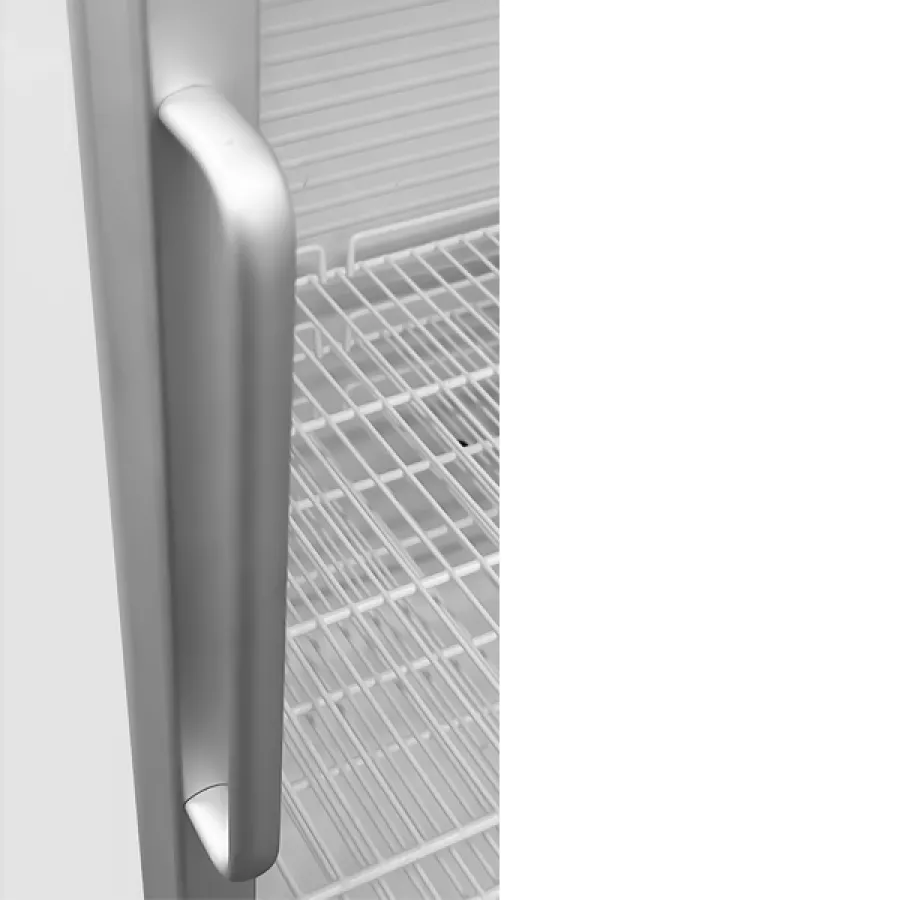 Kühlschrank 630L Glastür ventiliert weiß +2°C bis +8°C abschließbar