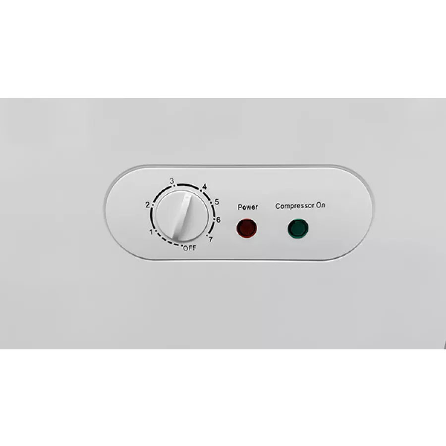 Gefriertruhe | 558L | Weiß/Edelstahl | -18°C bis -25°C | Statische Kühlung