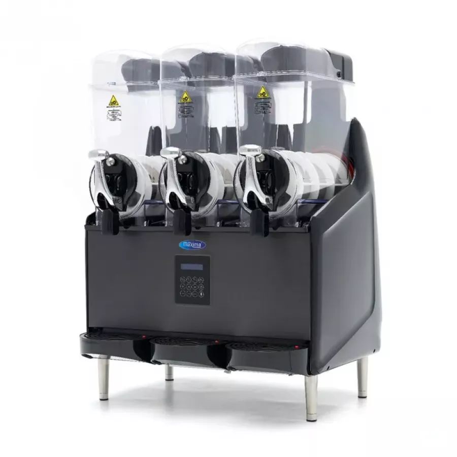 Maxima Gastro Slush-Eis- & Granita-Maschine mit 3 × 12 Liter – digitales Display