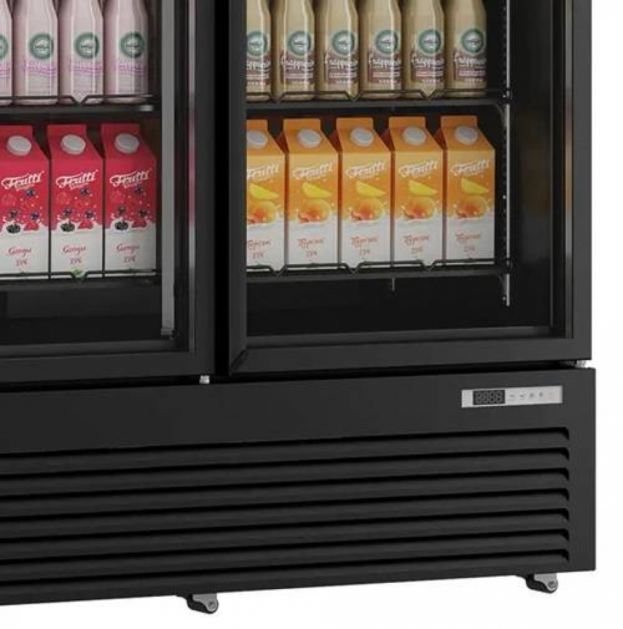 Getränkekühlschrank 3 Glastüren 1530L Umluftkühlung 0-10°C