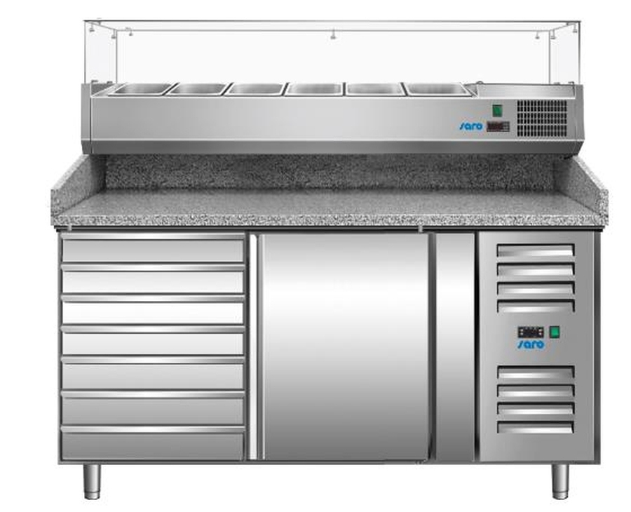 Vrieskist UNN3100BT – 3 deuren, 179x70x85cm, circulatie, R290