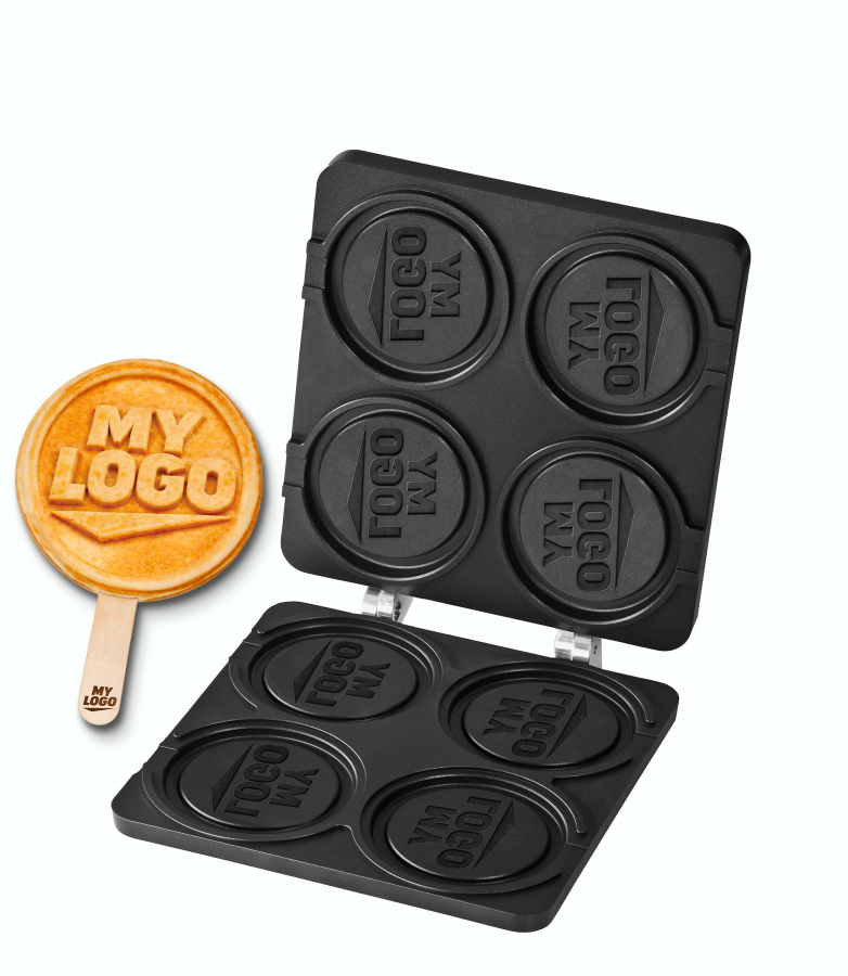 MyLogo Waffel 2go | Wechselplatten für Thermocook® | Individuelle Waffelbackplatte mit Ihrem Logo