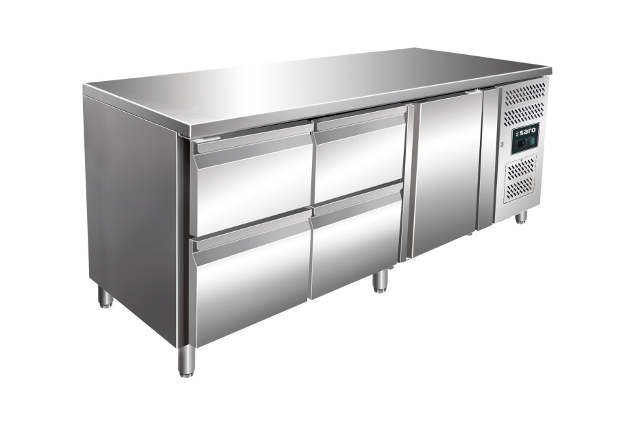 Koelwerkbank incl. 2x2 lade sets | B1795 x L700 x H890-950