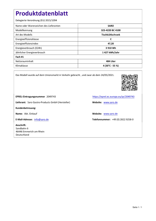 Koelcel voor barkeuren 4 deuren | B 2542 x T 513 x H 860 mm