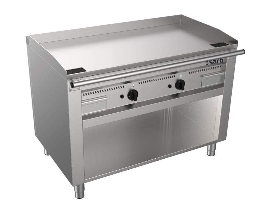 Gas-Teppanyakigrill met open onderbouw | 3 branders 3 x 5,8 kW